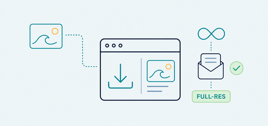 Get paid — automatic delivery and receipt after a sale, monoline illustration
